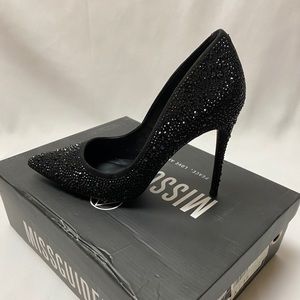 Crystal stiletto heels